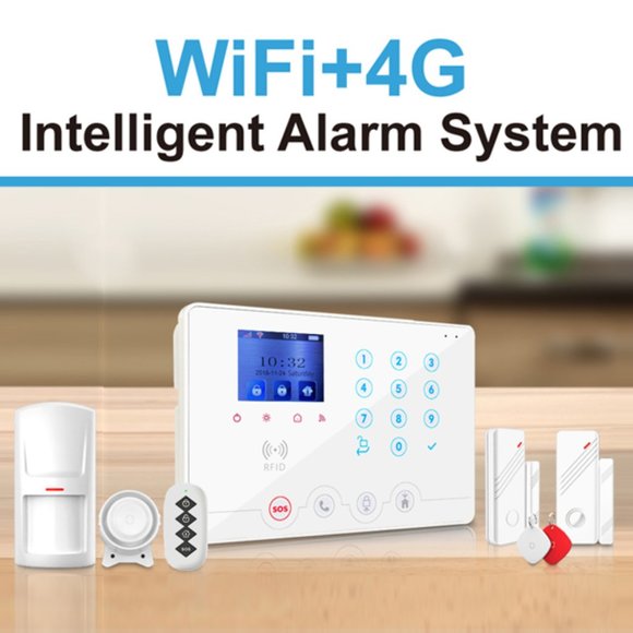 NO MONTHLY FEE!! WIFI COLOR DISPLAY ALARM SYSTEM. SOS button for Elderly at home - Picture 2 of 12